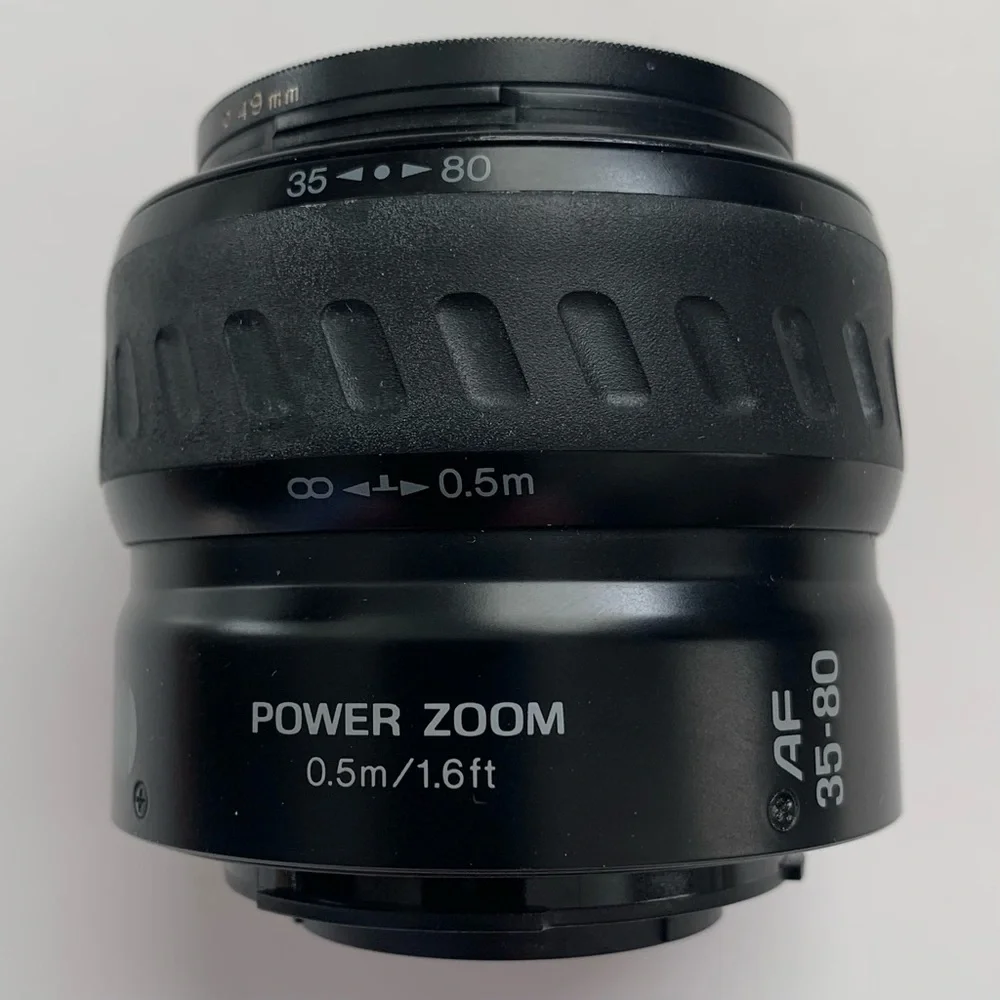 Minolta Maxxum Power Zoom 0.5m/1.6ft. AF 35-80 Lens - Japan
